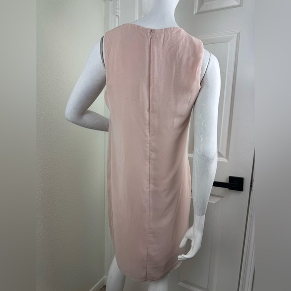 SD Collection Dress Dusty Pink with Faux Pearl Detail Neckline Sleeveless.  #62 - Picture 7 of 10